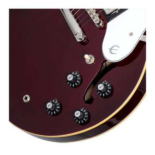 Epiphone Noel Gallagher Riviera (Incl. Hard Case) Dark Red Wine