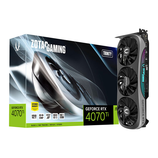 ZOTAC NVIDIA GeForce RTX 4070Ti 12GB Trinity Ada Lovelace Open Box Graphics Card