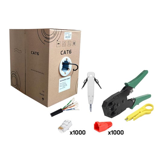Xclio CAT6 Ethernet Networking Kit - Trade Bundle