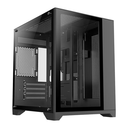 GameMax Mini Infinity Tempered Glass Black Micro-ATX PC Gaming Case
