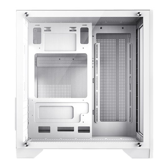 GameMax Mini Infinity Tempered Glass White Micro-ATX PC Gaming Case