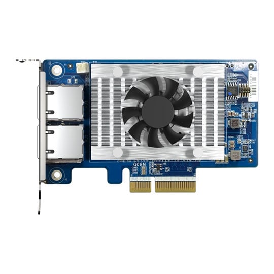 QNAP QXG-10G2T-X710 2-Port PCIe Gen3 x4 10GbE NBASE-T Network Expansion Card