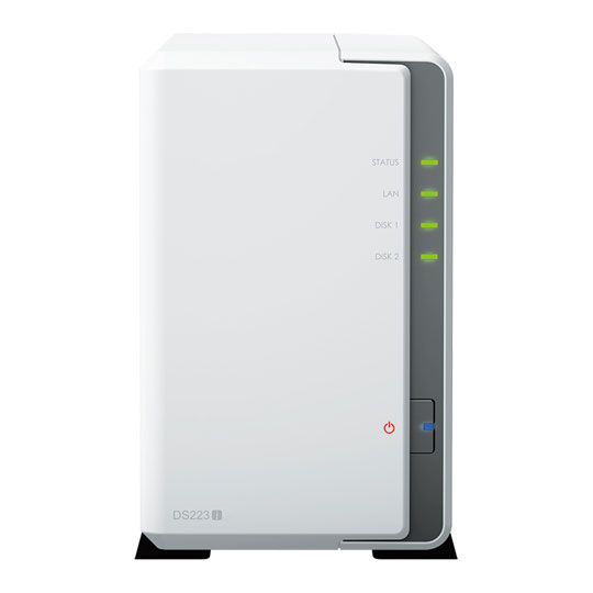 Synology 2 Bay DS223J Desktop NAS Unit + 2x 8TB Synology HAT3310 HDD