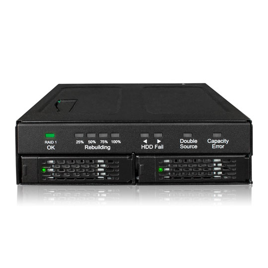 ICY DOCK ToughArmor 2 Bay 2.5”  SATA HDD/SSD Mobile Rack Enclosure For External 5.25" Bay : image 2