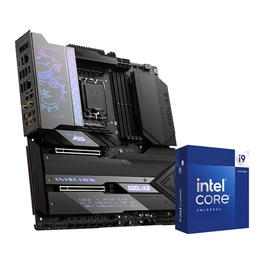 MSI MEG Z790 GODLIKE + Intel Core i9 14900K CPU Bundle LN142246
