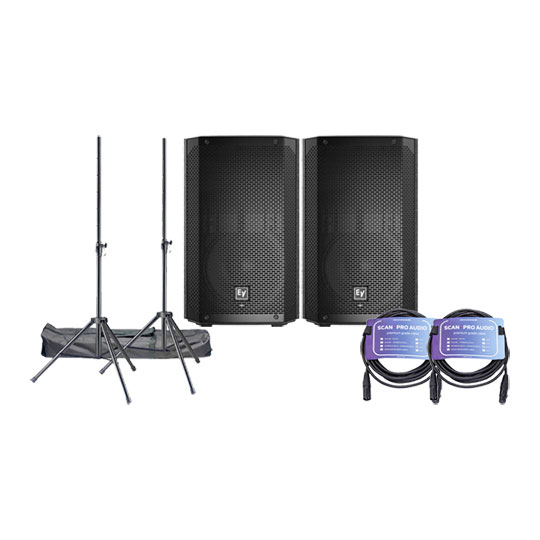 Electrovoice - ELX200-10P-EU - 10" 2-way Powered Speakers, Stands & Leads