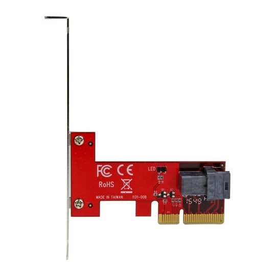 StarTech.com x4 PCIe 3.0 to SFF-8643 for PCIe NVMe U.2 SSD Host Adapter Card
