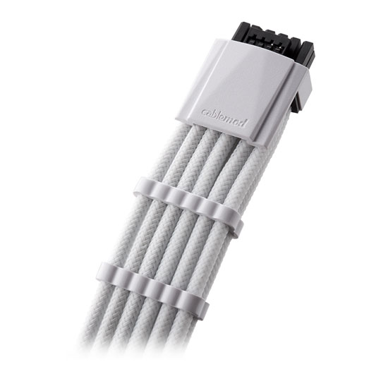 CableMod C-Series Pro White Sleeved 12VHPWR StealthSense PCI-e Cable for Corsair