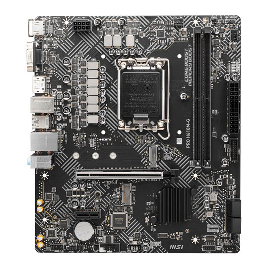 MSI PRO Intel H610M-G Micro-ATX Motherboard : image 2