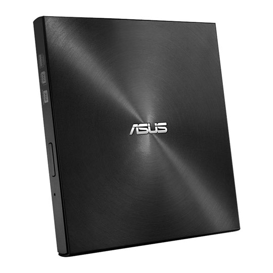 ASUS ZenDrive Black Slim External DVD Burner & JVC DVD-R Printable DVD 50-Pack Bundle