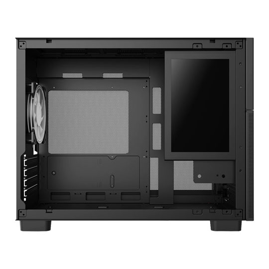 CiT Jupiter Black MicroATX PC Case with 8-Inch LCD Screen