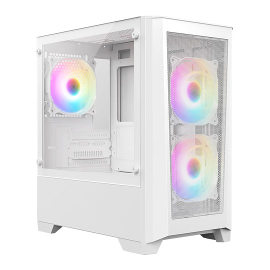 CiT Level 2 White Mesh Micro-ATX PC Case : image 1