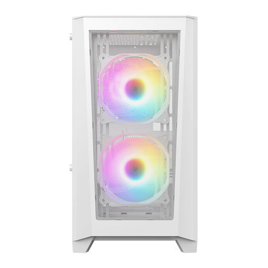 CiT Level 2 White Mesh Micro-ATX PC Case : image 3