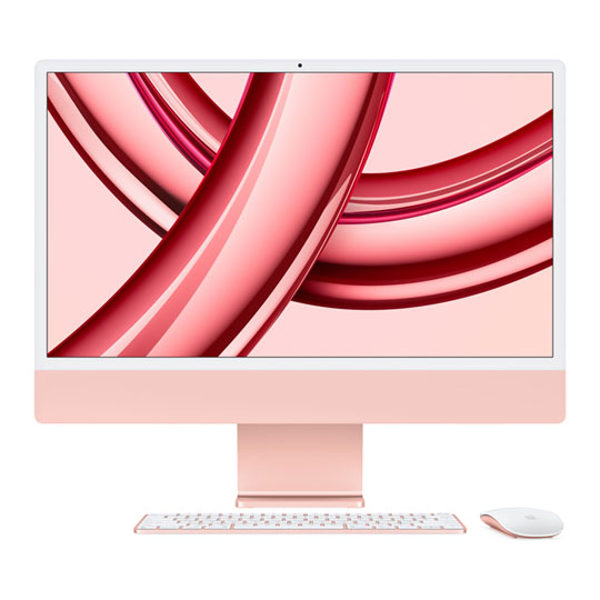 Apple iMac 24" Pink All in One M3 Chip 256GB SSD 4.5K Retina Display Desktop : image 1