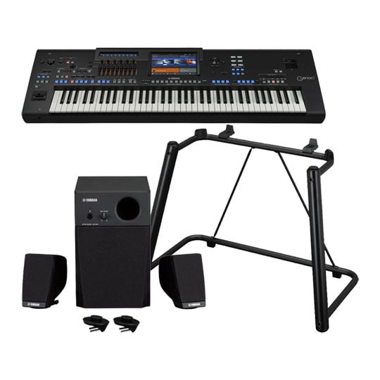 Yamaha Genos 2 Keyboard with Stand and GNS-MS01 Speakers