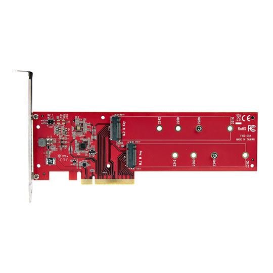StarTech.com Dual M.2 PCIe SSD Adapter Card