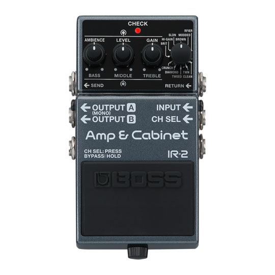 Boss - IR-2 - Amp Modeller and Cabinet Impulse Response, Compact Pedal