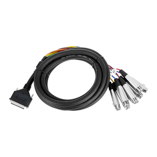 Hosa DTF-803 - Balanced Snake, XLR3F to DB25, 3m