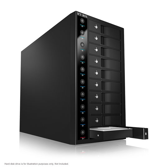 Open Box External 10 Bay HDD Single System from Icy Box IB-3810U3 : image 2