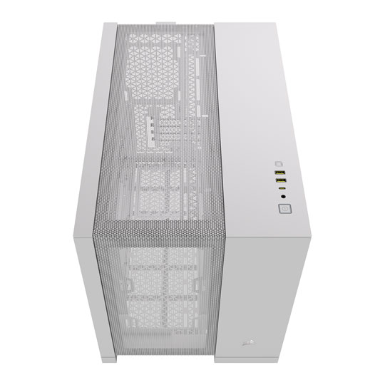 Corsair 2500D AIRFLOW White Dual Chamber Tempered Glass Micro ATX PC Case : image 3