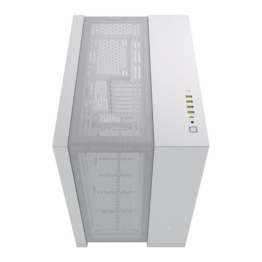 Corsair 6500D Airflow White Dual Chamber Tempered Glass Mid Tower PC Case : image 3