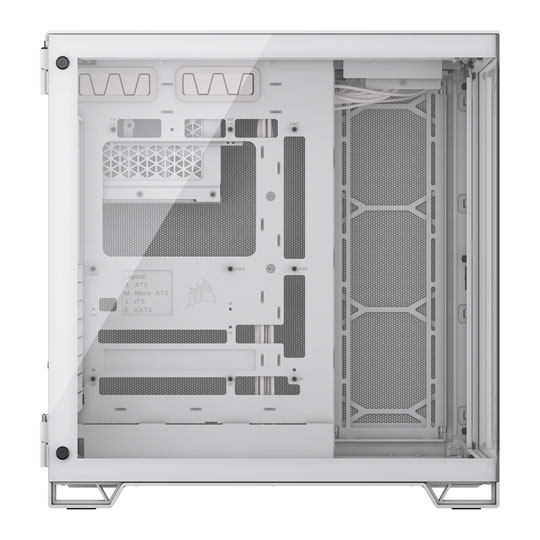 Corsair 6500X White Dual Chamber Tempered Glass Mid Tower PC Case
