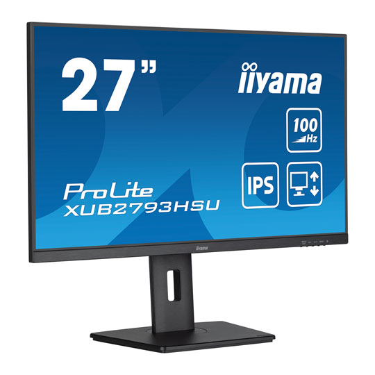 iiyama ProLite XUB2793HSU-B6 27" Full HD 100Hz FreeSync IPS Monitor : image 2