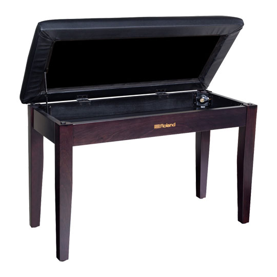 Roland RPB-D100RW Duet Piano Bench with Storage Compartment, Rosewood