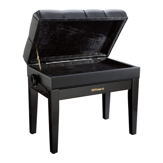 Roland RPB-500PE Piano Bench, Polished Ebony