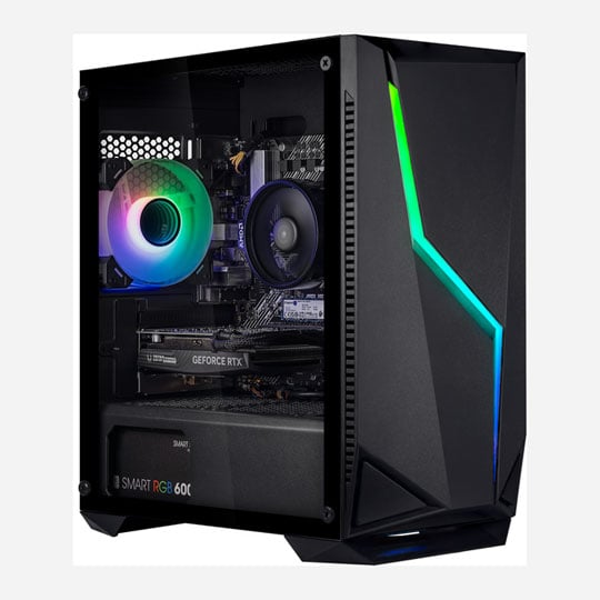 Gaming PC with NVIDIA GeForce RTX 4060 and AMD Ryzen 7 5700X