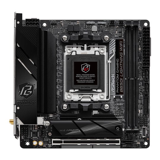ASRock AMD B650I Lightning WIFI AM5 PCIe5 DDR5 Mini-ITX Motherboard