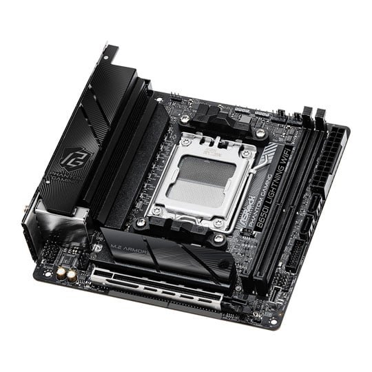 ASRock AMD B650I Lightning WIFI AM5 PCIe5 DDR5 Mini-ITX Motherboard : image 3