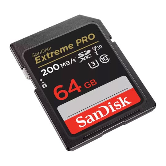 SanDisk 64GB Extreme PRO SDHC/SDXC UHS-I Memory Card