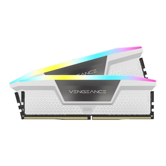 Corsair Vengeance RGB White 64GB 6400MHz DDR5 Memory Kit : image 2