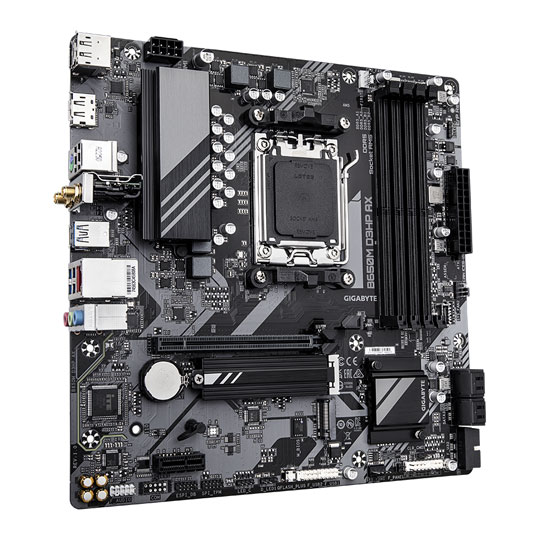 Gigabyte AMD Ryzen B650M D3HP AX AM5 DDR5 microATX Motherboard : image 3