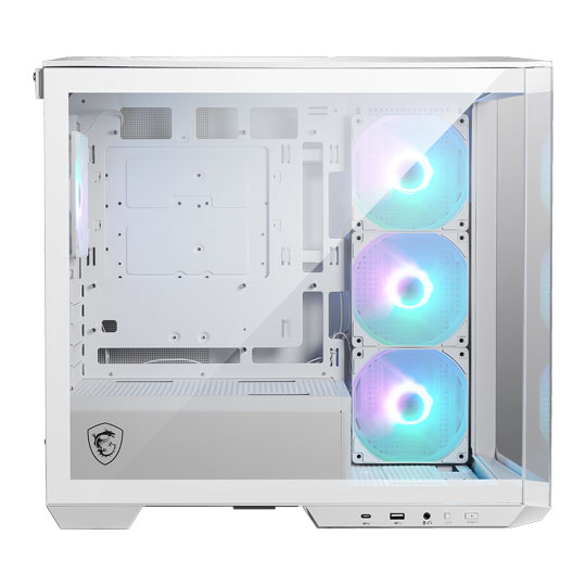 MSI MAG PANO M100R PZ Micro-ATX Tower Tempered Glass PC Gaming Case White : image 2