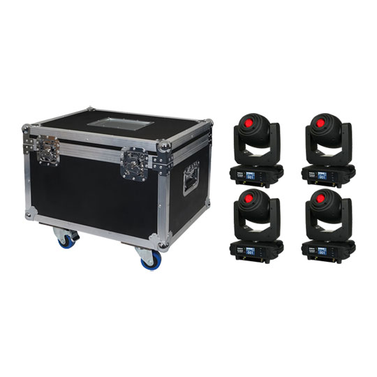 Equinox Fusion 150 Spot x4 +  Equinox Flight Case