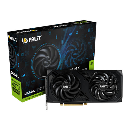 Palit NVIDIA GeForce RTX 4070 SUPER 12GB DUAL Ada Lovelace Graphics Card : image 1