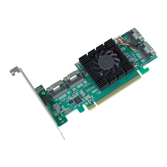 HighPoint SSD7580C 8-Port U.2 NVMe PCIe 4.0 RAID Adaptor : image 3
