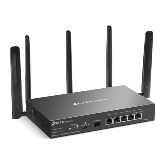 tp-link AX3000 Omada Dual Band Wi-Fi 6 4G+ LTE Gigabit Router