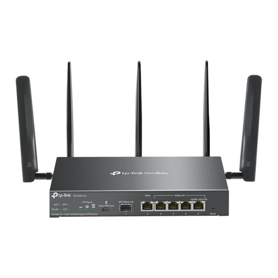 tp-link AX3000 Omada Dual Band Wi-Fi 6 4G+ LTE Gigabit Router