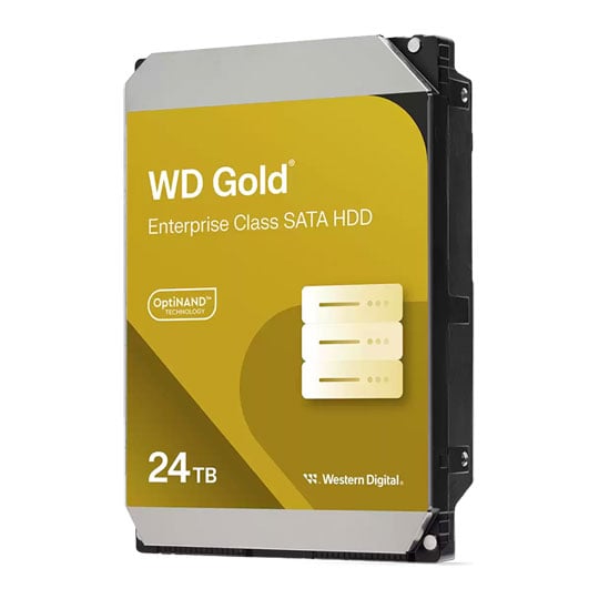 WD Gold 24TB 3.5" Enterprise SATA HDD/Hard Drive 7200rpm