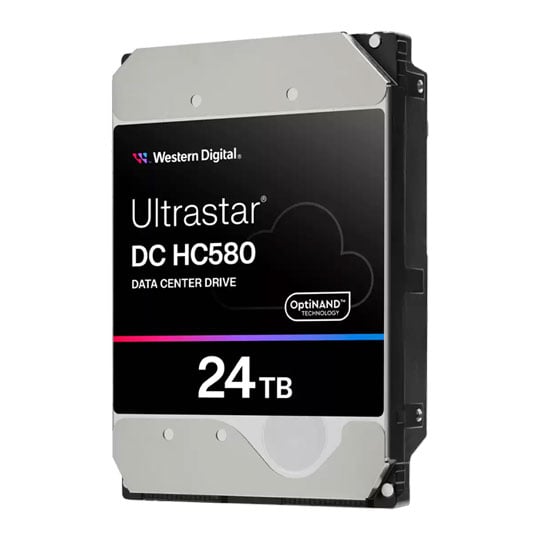 WD Ultrastar DC HC580 SE NP3 24TB 3.5" SATA Hard Disk Drive 7200rpm