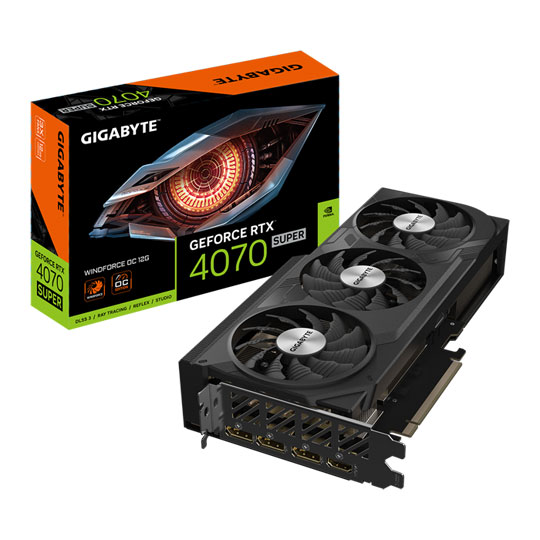 Gigabyte NVIDIA GeForce RTX 4070 SUPER 12GB WINDFORCE OC Ada