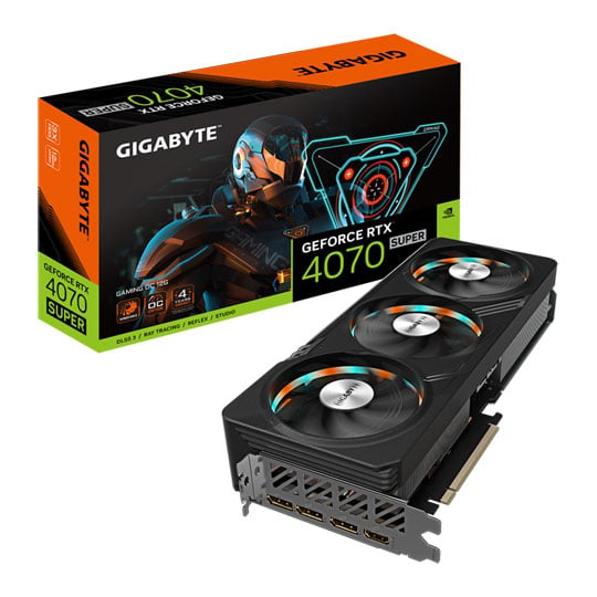Gigabyte NVIDIA GeForce RTX 4070 SUPER 12GB GAMING OC Ada Lovelace Graphics Card : image 1