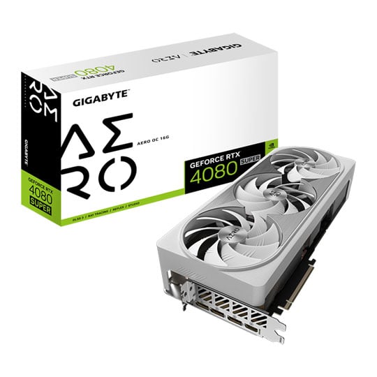 Gigabyte NVIDIA GeForce RTX 4080 SUPER 16GB AERO OC Ada Lovelace Graphics Card : image 1
