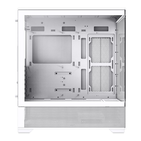 GameMax Vista White ATX PC Gaming Case with 6x Dual-Ring Infinity Fans : image 2