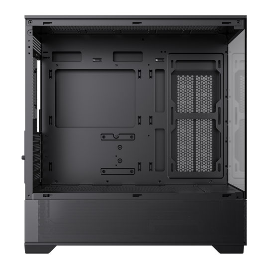 GameMax Vista Mini Black MicroATX PC Case with 6x Dual-Ring Infinity Fans