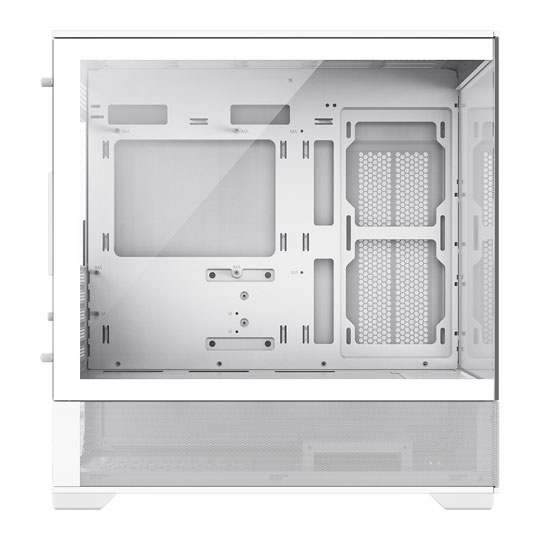 GameMax Vista Mini White MicroATX PC Case with 3x Dual-Ring Infinity Fans : image 2