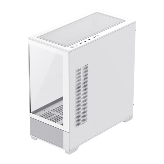 GameMax Vista Mini White MicroATX PC Case with 3x Dual-Ring Infinity Fans : image 3
